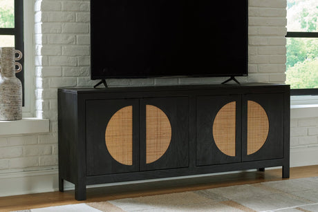 A4000575 Black Accent Cabinet 70"L
