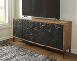 A4000649 Black Accent Cabinet 70"L