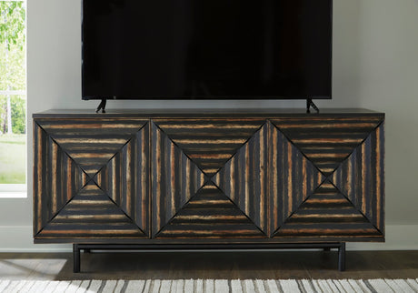 A4000573 Black Accent Cabinet 72"L