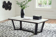 Fostead White/espresso Coffee Table - Ella Furniture
