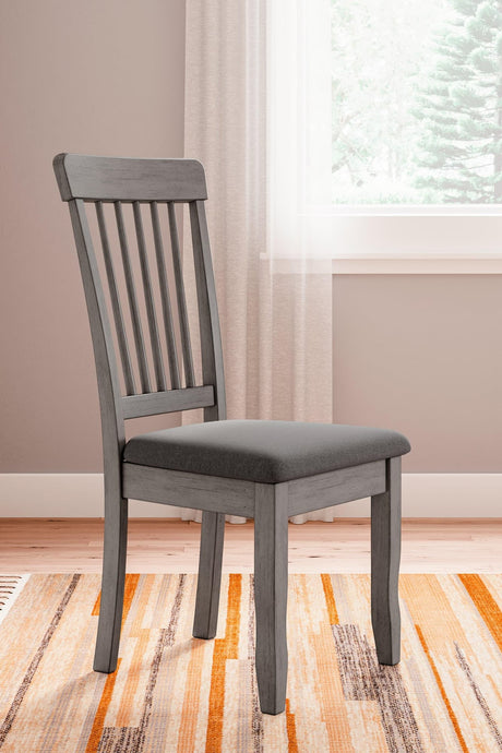 Shullden Gray Dining Chair - Ella Furniture