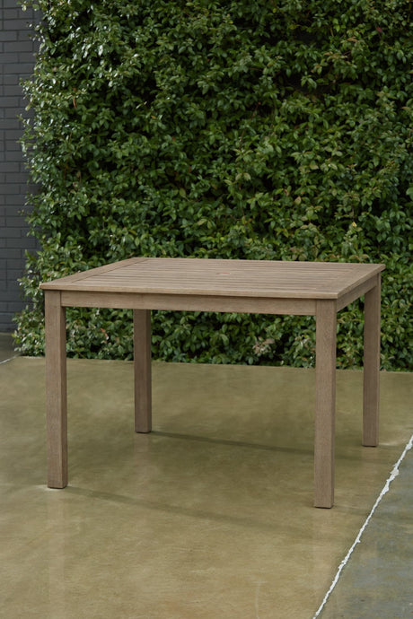 Aria Plains Brown Outdoor Dining Table - Ella Furniture