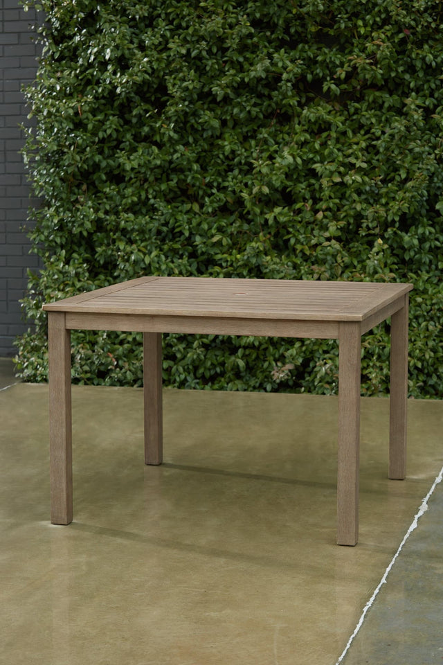 Aria Plains Brown Outdoor Dining Table - Ella Furniture