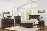 Magnolia Cherry Storage Sleigh Bedroom Set