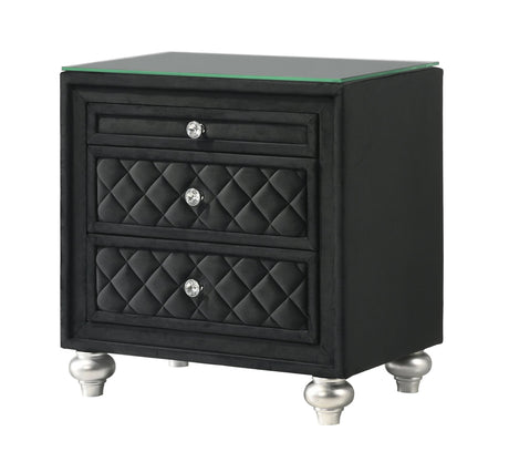 Cameo Black Nightstand