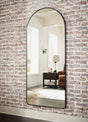 Sethall Black Floor Mirror - Ella Furniture