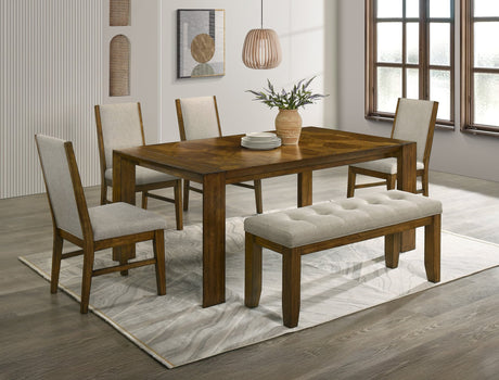 Hollister Light Brown Rectangular Dining Room Set