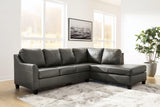 Valderno Fog 2-Piece Sectional With Chaise - Ella Furniture
