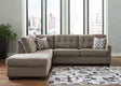 Mahoney Chocolate 2-Piece Sectional With Chaise 31005S1 - Ella Furniture
