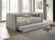 Melody Light Gray LED Upholstered Daybed
