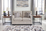Mahoney Pebble Chenille Loveseat - Ella Furniture