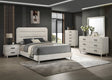 Nyomi White Upholstered Panel Bedroom Set