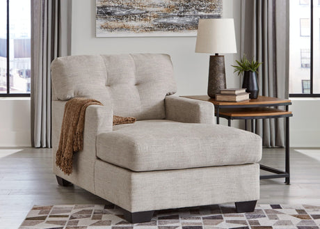 Mahoney Pebble Chenille Chaise - Ella Furniture