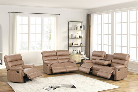Albert Light Brown 3-Piece Reclining Set