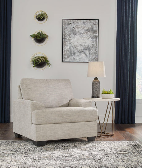 Vayda Pebble Chenille Chair - Ella Furniture