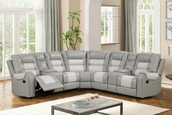 Jordon Two-Tone Reclining Sectional