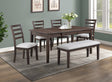 Wagner Dark Brown Storage Rectangular Dining Room Set
