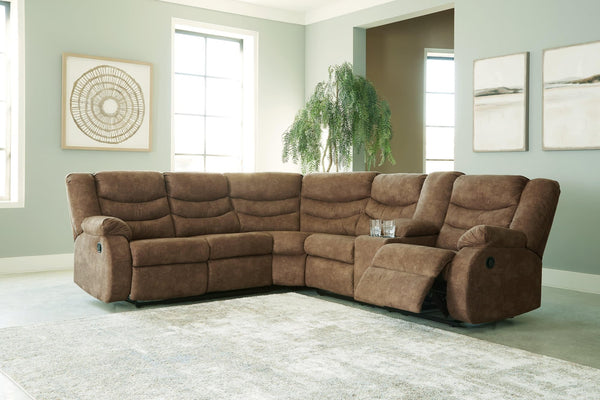 Partymate Brindle 2-Piece Reclining Sectional - Ella Furniture
