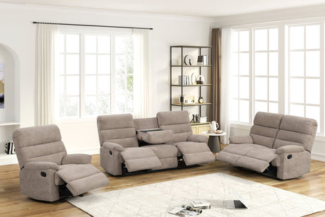 Albert Mocha Performance Fabric 3-Piece Reclining Set