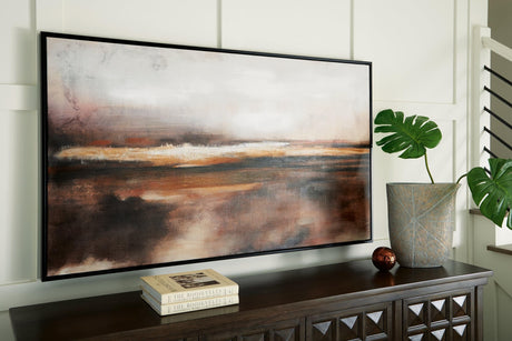 Drewland Black/brown/orange Wall Art - Ella Furniture