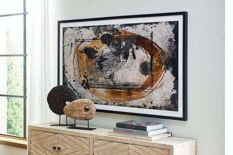Clefting Black/caramel/tan Wall Art - Ella Furniture