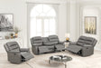 Hope Gray Polyester 3-Piece Reclining Set