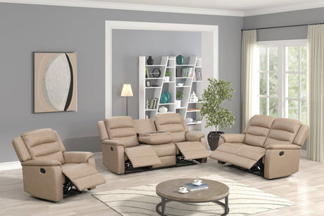 Hope Stone Polyester 3-Piece Reclining Set