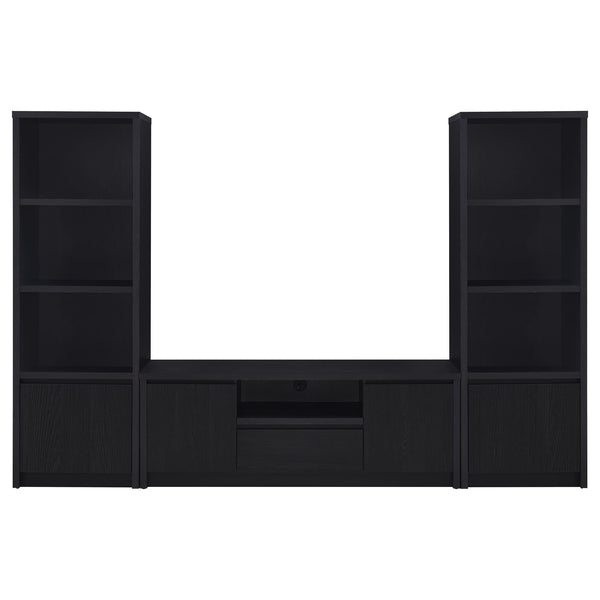 Winfield 3-piece Entertainment Center 60-inch TV Stand Black