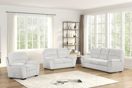 Tiffany White 3-Piece Living Room Set