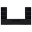 Winfield 3-piece Entertainment Center 78-inch TV Stand Black