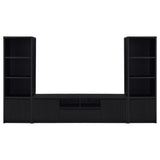 Winfield 3-piece Entertainment Center 78-inch TV Stand Black