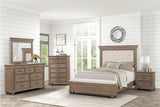 Nashville Light Brown Upholstered Tufted Panel Bedroom Set
