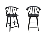 Janna Black Counter Height Barstool