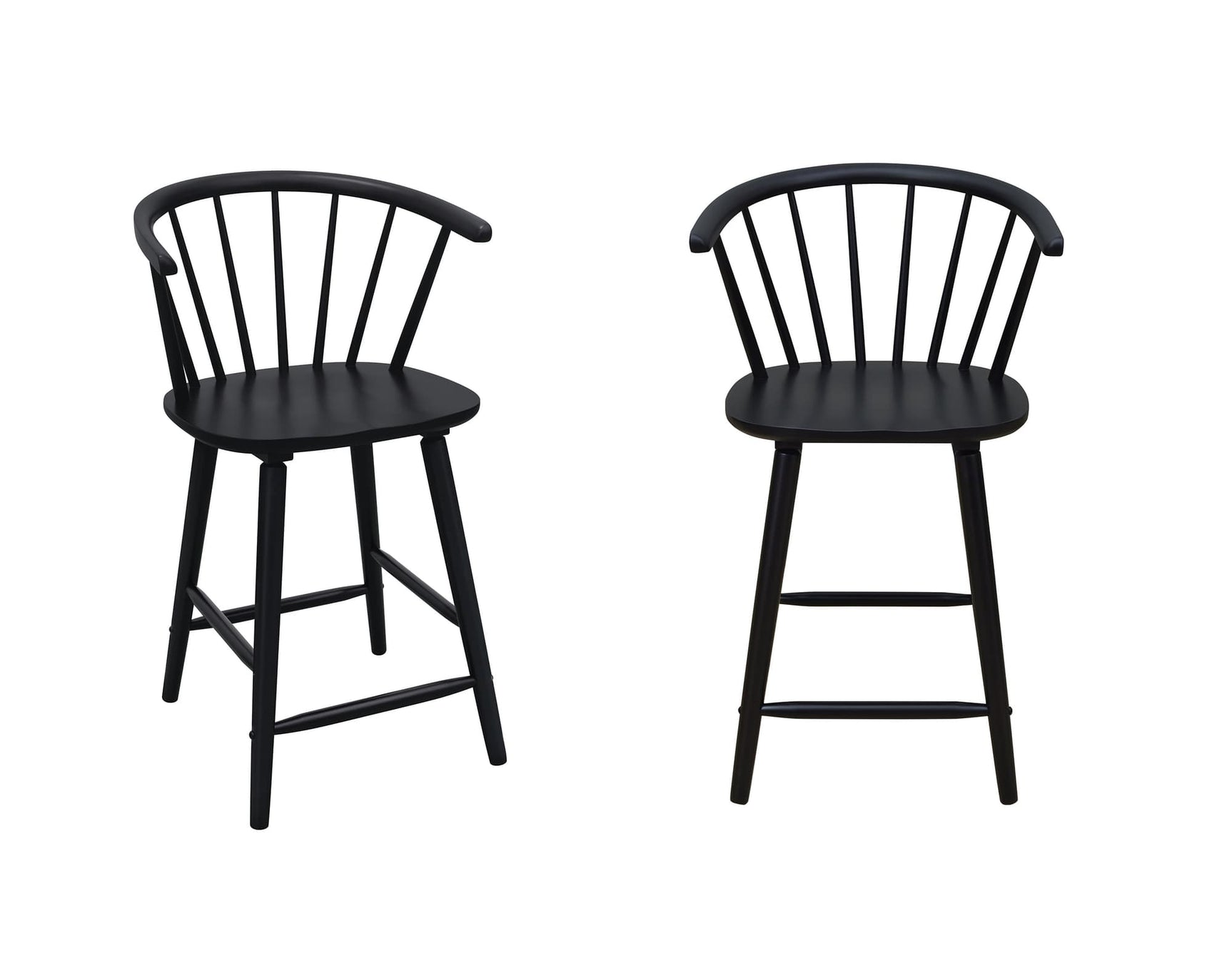 Janna Black Counter Height Barstool