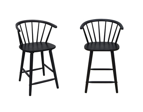 Janna Black Counter Height Barstool