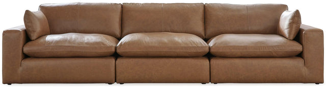 Emilia Caramel 3-Piece Sectional Sofa [ETA: 07/22] - Ella Furniture