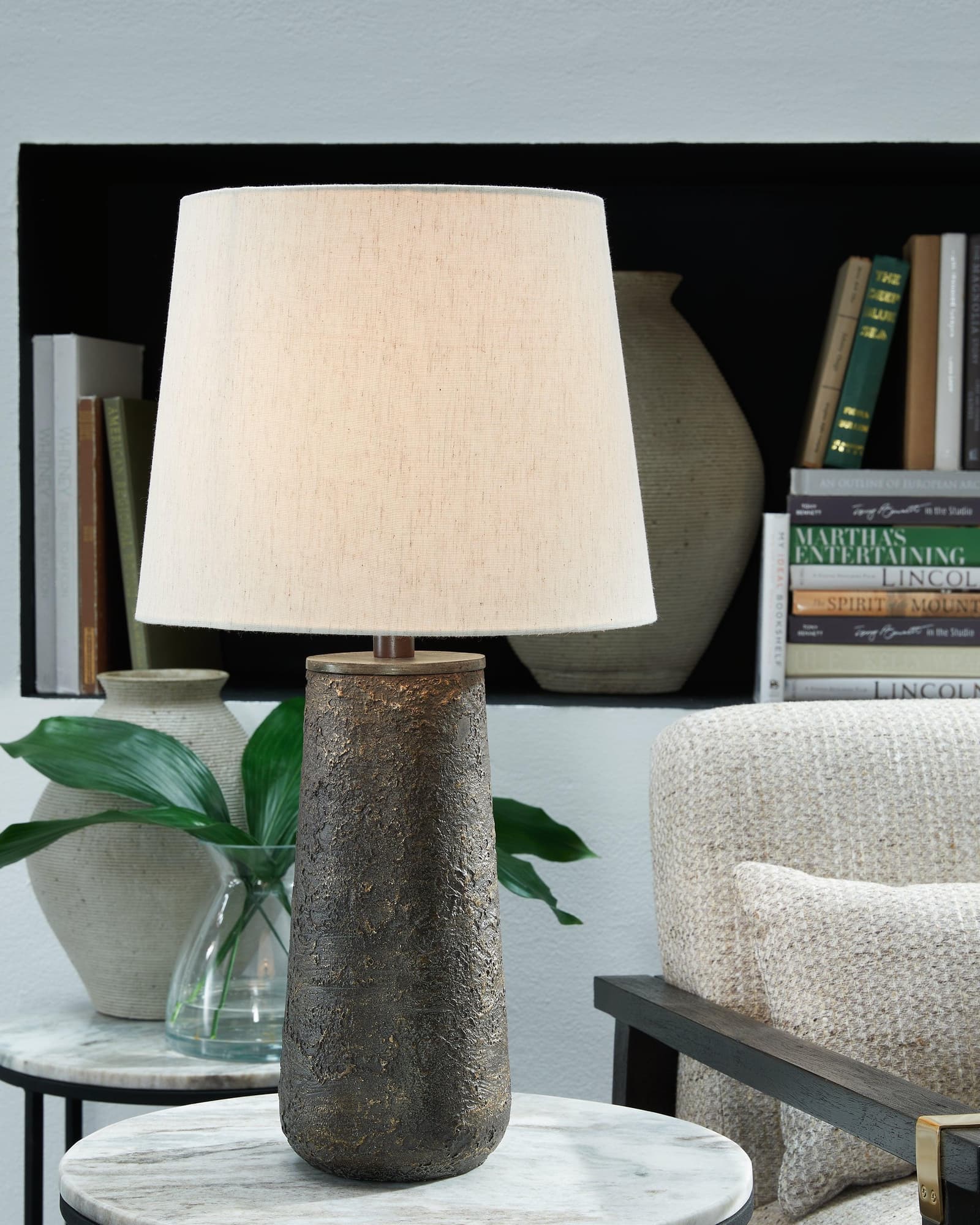 Chaston Antique Bronze Finish Table Lamp (Set Of 2) - Ella Furniture