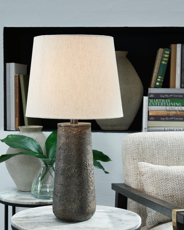Chaston Antique Bronze Finish Table Lamp (Set Of 2) - Ella Furniture