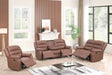 Hope Brown Polyester 3-Piece Reclining Set