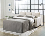 Rannis Snow Chenille Full Sofa Sleeper - Ella Furniture