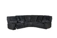 Flash Black Power Reclining Sectional