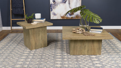 Devar 2-piece Square Coffee and End Table Set Mango