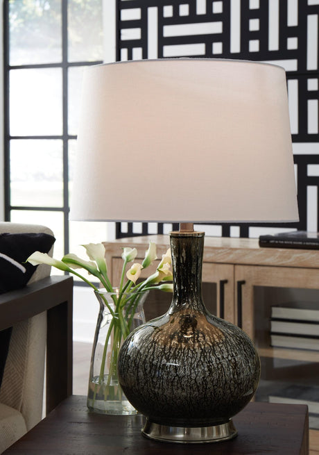 Tenslow Antique Black Table Lamp - Ella Furniture