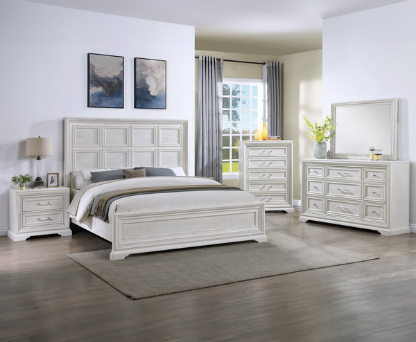 Alexandria White Panel Bedroom Set