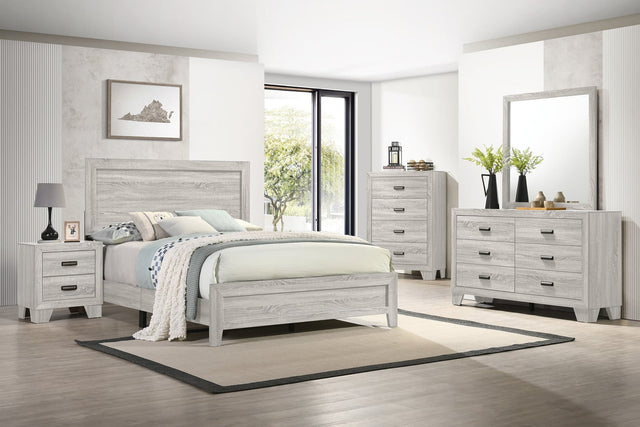 Millie Light Gray Panel Twin Bed