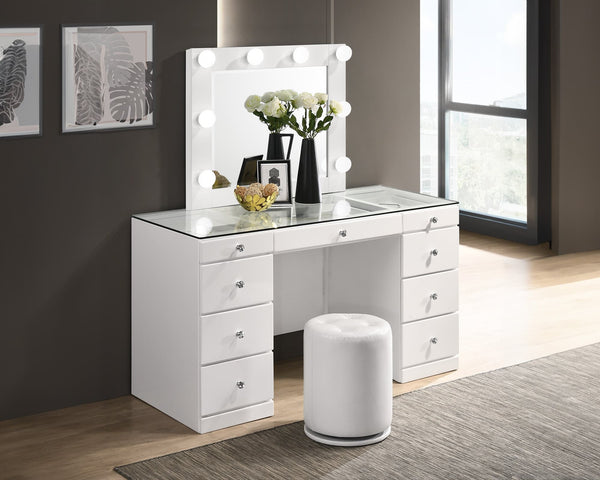 Avery Luxo White Vanity Set