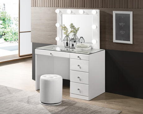 Morgan Luxo White Vanity Set
