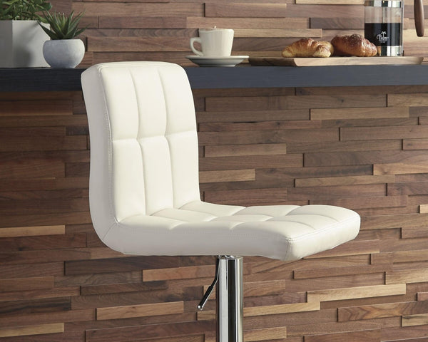 Bellatier Bone Adjustable Height Bar Stool D120-230 - Ella Furniture