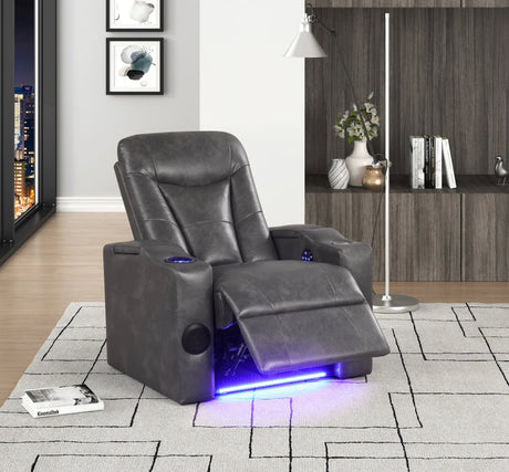 Topgun Dark Gray Power Recliner