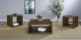 Frisco 3-piece Coffee and End Table Set Dark Pine